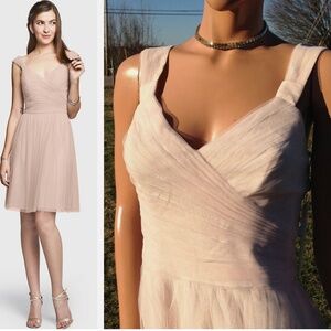 D.Tutera/Gather&Gown Tulle Short Wedding Bridal Party Prom Dress ~Soft Blush~8